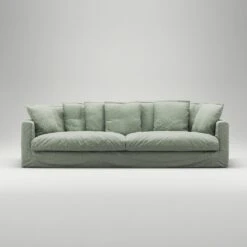 Le Grand Air XL Sofa 4-Seater Linen, Green Pear -Maze Furni Shop decotique le grand air xl sofa 4 seater linen 30