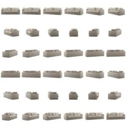 Le Grand Air Sofa 3-Seater Linen, Savage Linen 10 Le Grand Air Sofa 3-Seater Linen, Savage Linen -Maze Furni Shop decotique le grand sofa 3 seater linen 10