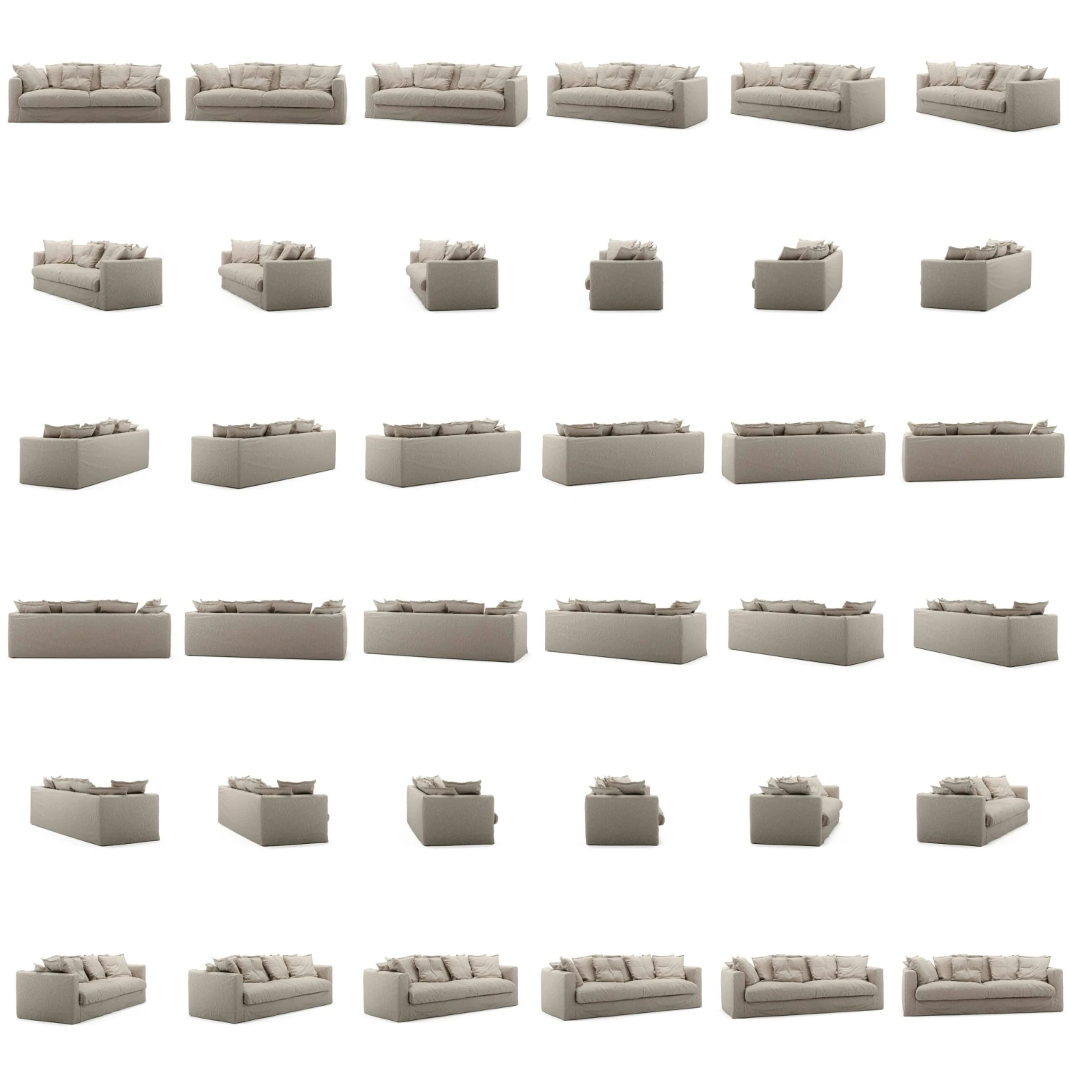 Le Grand Air Sofa 3-Seater Linen, Savage Linen 5 Le Grand Air Sofa 3-Seater Linen, Savage Linen - Image 5