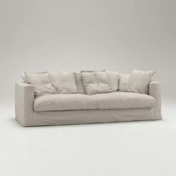 Le Grand Air Sofa 3-Seater Linen, Natural Blonde -Maze Furni Shop decotique le grand sofa 3 seater linen 15