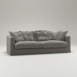 Le Grand Air Sofa 3-Seater Linen, Smokey Granite -Maze Furni Shop decotique le grand sofa 3 seater linen 20