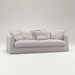 Le Grand Air Sofa 3-Seater Linen Misty Grey -Maze Furni Shop decotique le grand sofa 3 seater linen 23