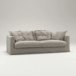 Le Grand Air Sofa 3-Seater Linen, Future Grey -Maze Furni Shop decotique le grand sofa 3 seater linen 45