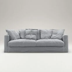 Le Grand Air Sofa 3-Seater Linen, Nordic Sky -Maze Furni Shop decotique le grand sofa 3 seater linen 48