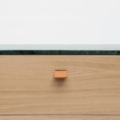 Loft Chest Of Drawers TE3, Oak/Green Marble -Maze Furni Shop decotique loft chest of drawers te3 oak 5