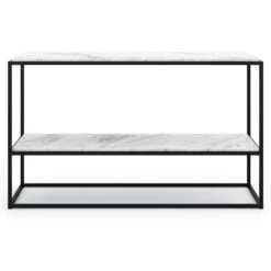 Marvelous Sideboard 108x62cm, Black/White Marble