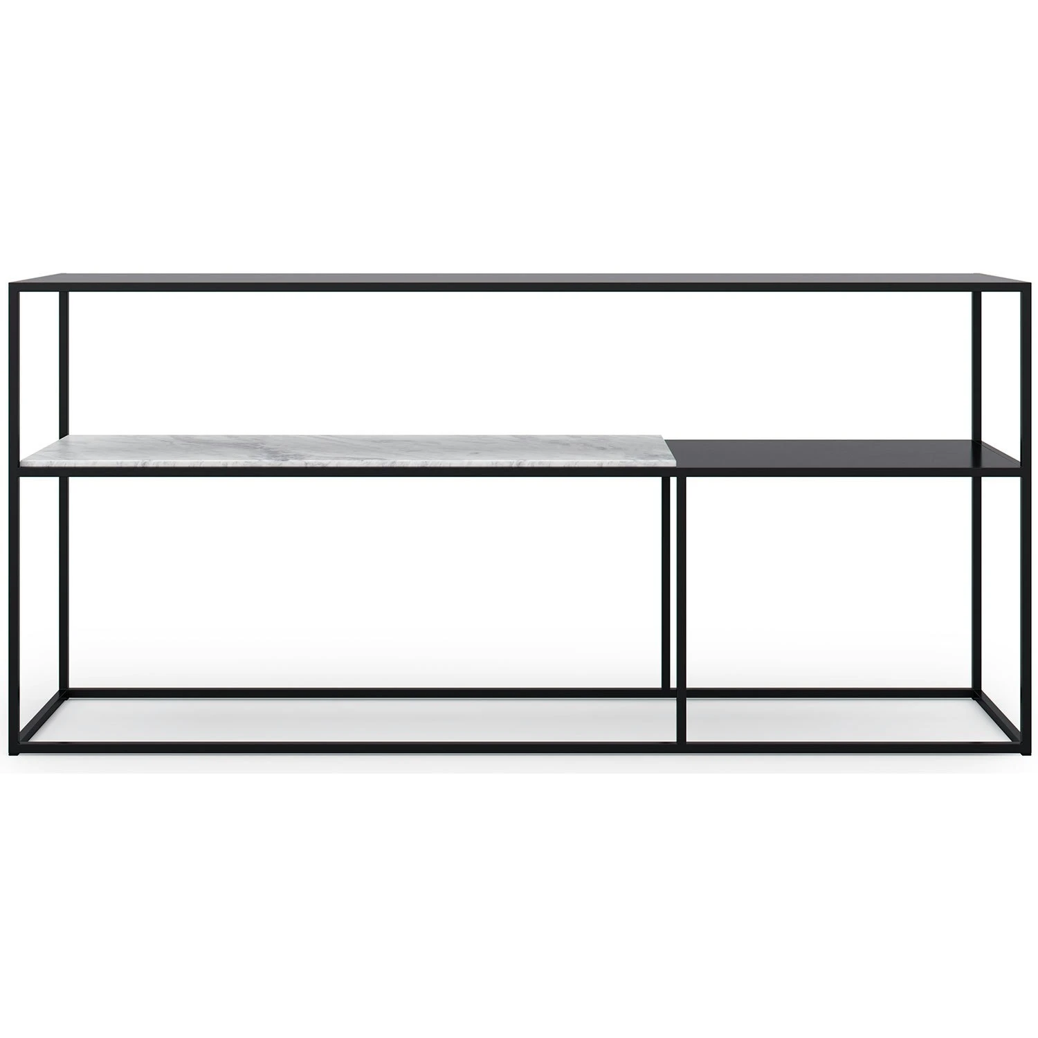 Marvelous Sideboard 163x75cm, Black/White Marble 1 Marvelous Sideboard 163x75cm, Black/White Marble