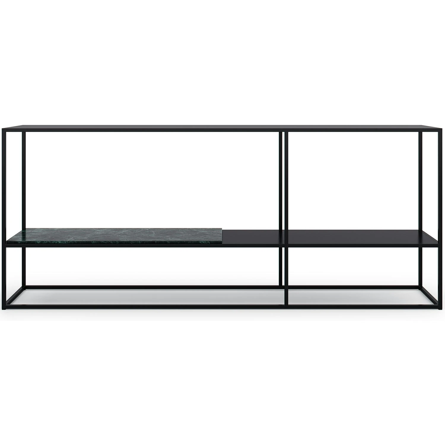 Marvelous Sideboard 183x75cm, Black/Green Marble 1 Marvelous Sideboard 183x75cm, Black/Green Marble