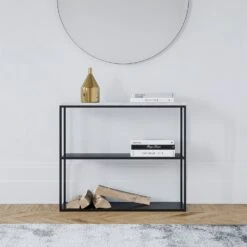 Marvelous Sideboard 90x75 Cm, Black / White Marble -Maze Furni Shop decotique marvelous sideboard 90x75 cm marble 3