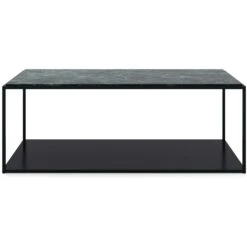 Marvelous Soffbord 1230x630cm, Black/Green Marble