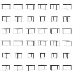 Milo C12 Dinner Table 140, Black -Maze Furni Shop decotique milo c12 dinner table 140 nature 7