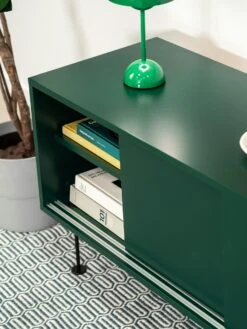 Vogue Media Bench With Legs 136 Cm, Green / Brass 9 Vogue Media Bench With Legs 136 Cm, Green / Brass -Maze Furni Shop decotique vogue media bench with legs 136 cm 2