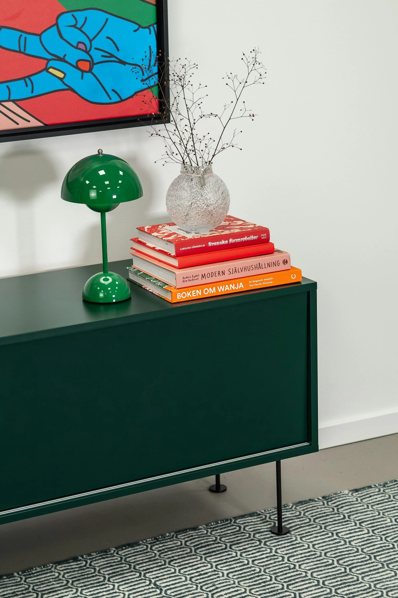 Vogue Media Bench With Legs 136 Cm, Green / Brass 6 Vogue Media Bench With Legs 136 Cm, Green / Brass - Image 6