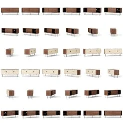 Vogue Media Bench With Legs 180 Cm, Walnut / Black 11 Vogue Media Bench With Legs 180 Cm, Walnut / Black -Maze Furni Shop decotique vogue media bench with legs 180 cm 0