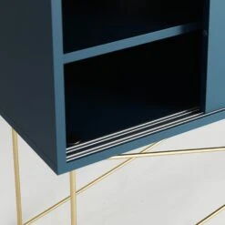 Vogue Media Furniture 136H, Darkblue/2DB/Brass -Maze Furni Shop decotique vogue media furniture 136 with frame stand 104