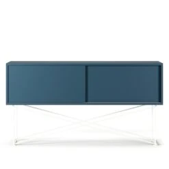 Vogue Media Furniture 136H, Darkblue/2DB/White