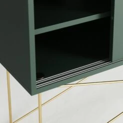 Vogue Media Furniture 136H, Green/2G/Brass -Maze Furni Shop decotique vogue media furniture 136 with frame stand 174