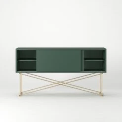 Vogue Media Furniture 136H, Green/2G/Brass -Maze Furni Shop decotique vogue media furniture 136 with frame stand 176