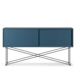 Vogue Media Furniture 136H, Darkblue/2DB/Black