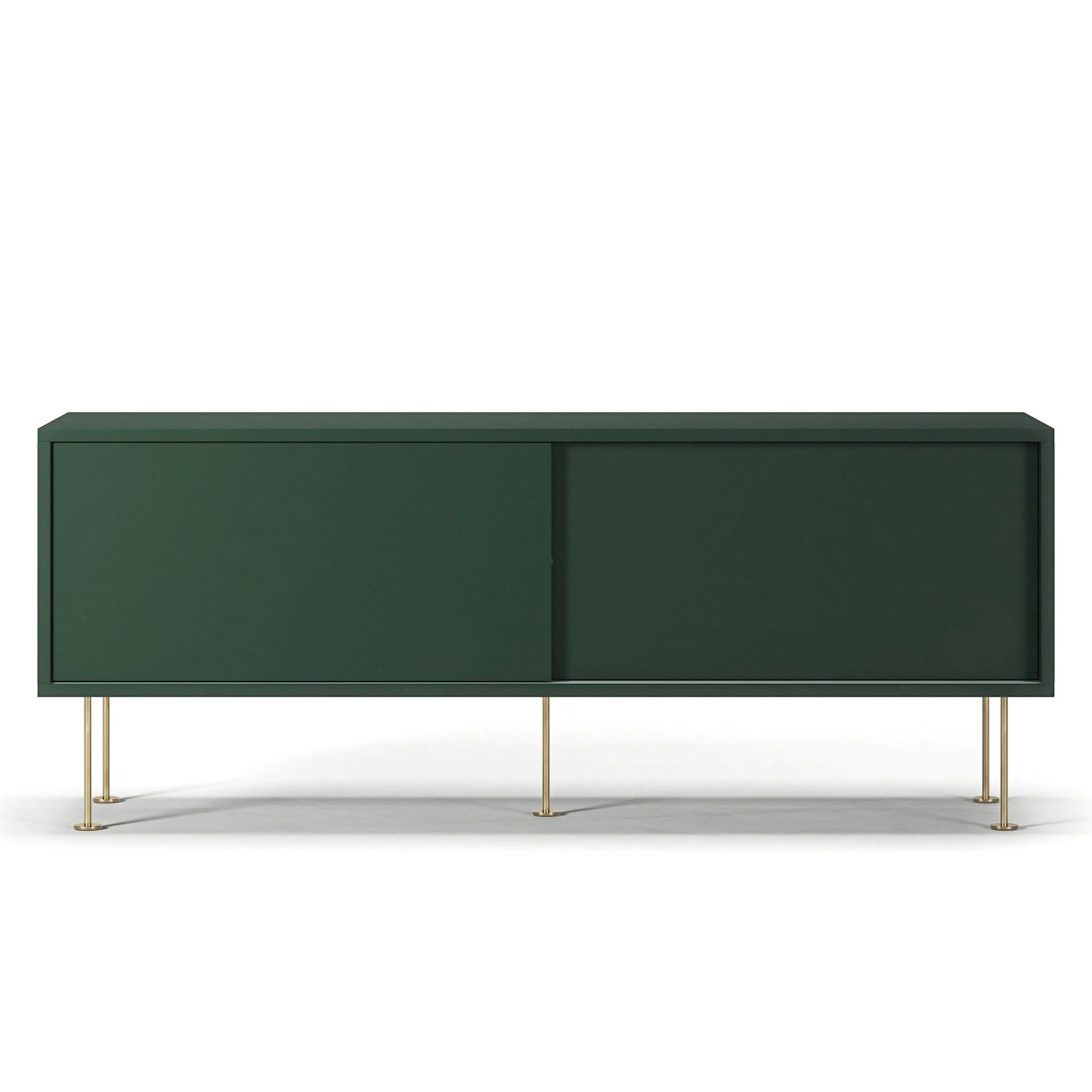 Vogue Media Bench With Legs 136 Cm, Green / Brass 1 Vogue Media Bench With Legs 136 Cm, Green / Brass