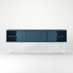Vogue Media Furniture 180H, Darkblue/3DB/White -Maze Furni Shop decotique vogue media furniture 180 with frame stand 121