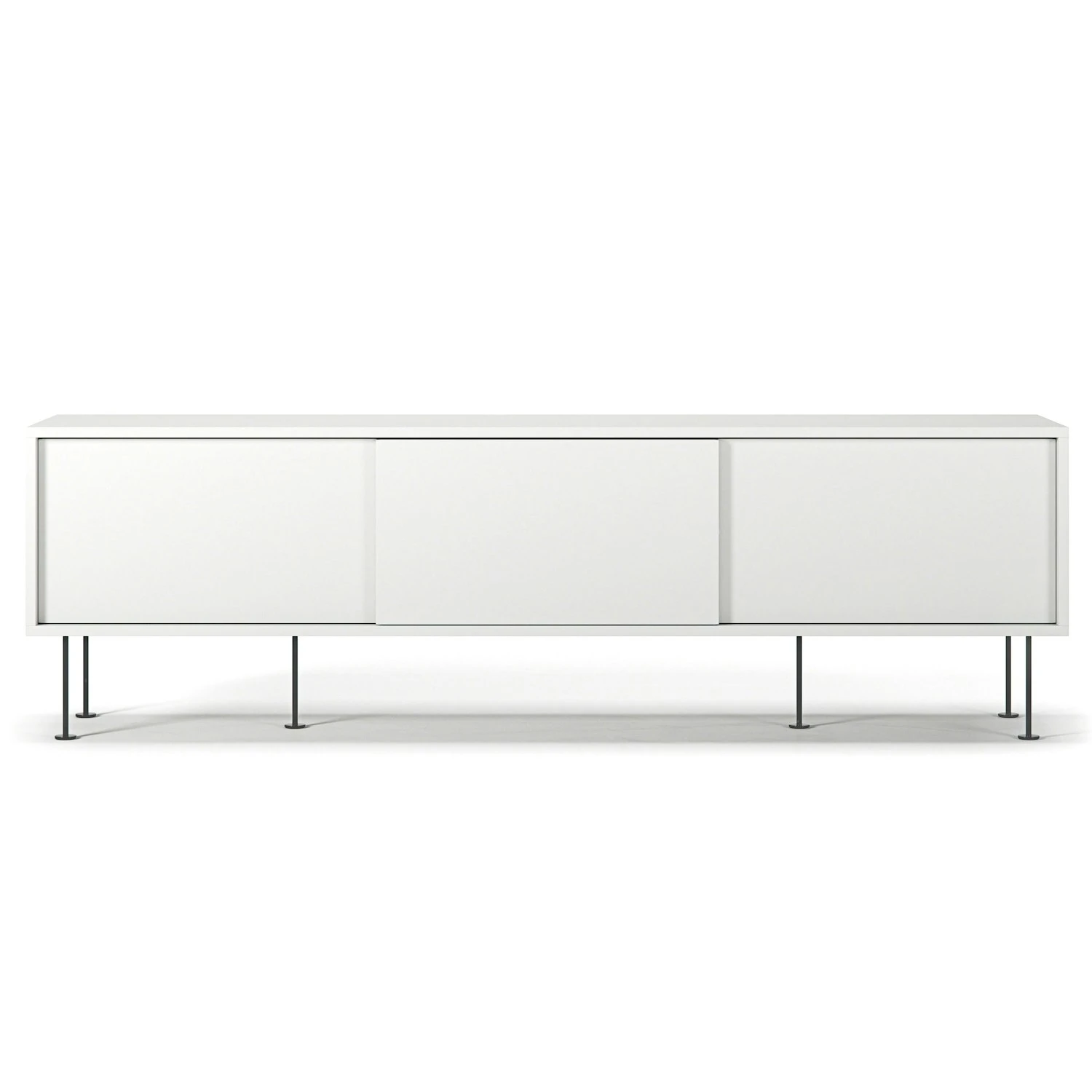 Vogue Media Bench With Legs 180 Cm, White / Black 1 Vogue Media Bench With Legs 180 Cm, White / Black