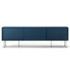 Vogue Media Bench With Legs 180 Cm, Dark Blue / Black