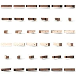 Vogue Media Bench With Legs 180 Cm, Walnut / White -Maze Furni Shop decotique vogue media furniture 180 with legs 180