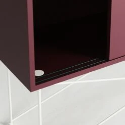 Vogue Sideboard 136H, Wine Red/2WR/White -Maze Furni Shop decotique vogue sideboard 136 with frame stand 109