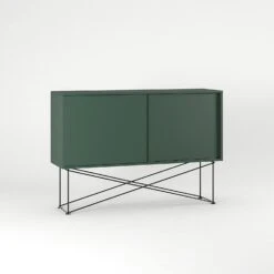 Vogue Sideboard 136H, Green/2G/Black -Maze Furni Shop decotique vogue sideboard 136 with frame stand 115