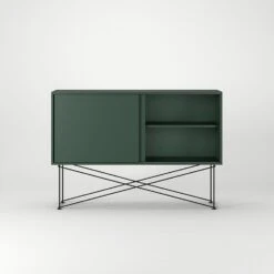 Vogue Sideboard 136H, Green/2G/Black -Maze Furni Shop decotique vogue sideboard 136 with frame stand 117