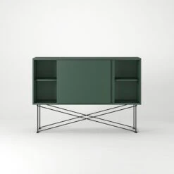Vogue Sideboard 136H, Green/2G/Black -Maze Furni Shop decotique vogue sideboard 136 with frame stand 118