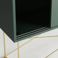Vogue Sideboard 136H, Green/2G/Brass -Maze Furni Shop decotique vogue sideboard 136 with frame stand 123
