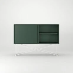 Vogue Sideboard 136H, Green/2G/White -Maze Furni Shop decotique vogue sideboard 136 with frame stand 131