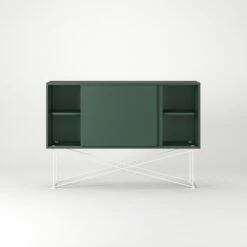 Vogue Sideboard 136H, Green/2G/White -Maze Furni Shop decotique vogue sideboard 136 with frame stand 132