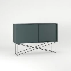 Vogue Sideboard 136H, Grey/2G/Black -Maze Furni Shop decotique vogue sideboard 136 with frame stand 136