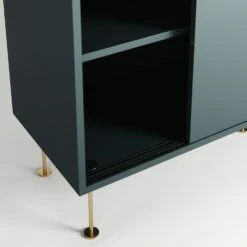 Vogue Side Table With Legs 136 Cm, Grey / Brass 9 Vogue Side Table With Legs 136 Cm, Grey / Brass -Maze Furni Shop decotique vogue sideboard 136 with legs 47