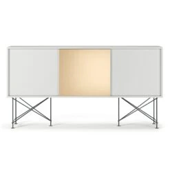 Vogue Sideboard 180H, White/2W1B/Black