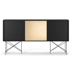 Vogue Sideboard 180H, Antracit/2A1B/Black