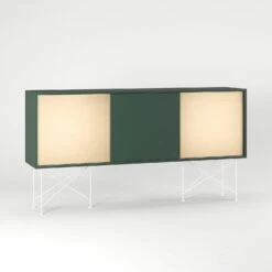 Vogue Sideboard 180H, Green/1G2B/White -Maze Furni Shop decotique vogue sideboard 180 two brass doors frame stand 159