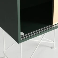 Vogue Sideboard 180H, Green/1G2B/White -Maze Furni Shop decotique vogue sideboard 180 two brass doors frame stand 160