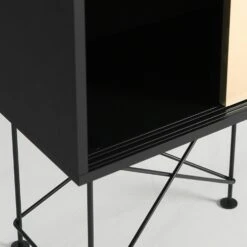 Vogue Sideboard 180H, Antracit/1A2B/Black -Maze Furni Shop decotique vogue sideboard 180 two brass doors frame stand 41