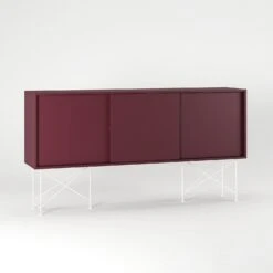 Vogue Sideboard 180H, Wine Red/3WR/White -Maze Furni Shop decotique vogue sideboard 180 with frame stand 162
