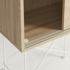 Vogue Sideboard 180H, White Oak/3WO/White -Maze Furni Shop decotique vogue sideboard 180 with frame stand 191