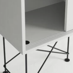 Vogue Sideboard 180H, White/3W/Black -Maze Furni Shop decotique vogue sideboard 180 with frame stand 30