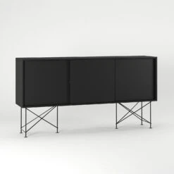 Vogue Sideboard 180H, Antracit/3A/Black -Maze Furni Shop decotique vogue sideboard 180 with frame stand 57