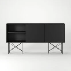 Vogue Sideboard 180H, Antracit/3A/Black -Maze Furni Shop decotique vogue sideboard 180 with frame stand 59