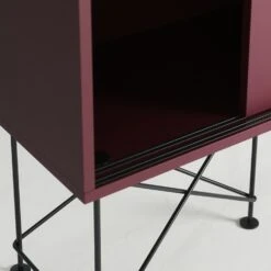 Vogue Sideboard 180H, Wine Red/3WR/Black -Maze Furni Shop decotique vogue sideboard 180 with frame stand 72