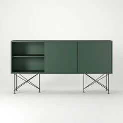 Vogue Sideboard 180H, Green/3G/Black -Maze Furni Shop decotique vogue sideboard 180 with frame stand 87