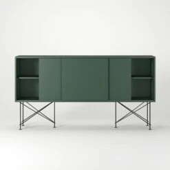 Vogue Sideboard 180H, Green/3G/Black -Maze Furni Shop decotique vogue sideboard 180 with frame stand 88